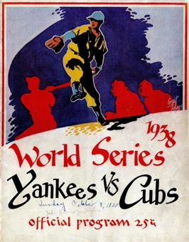 1938 Yankees World Series Program